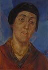  K.Petrov-Vodkin (1878-1939) The Portrait of M.F.Petrova-Vodkina, 1922 Oil on canvas, 65 x 46 cm