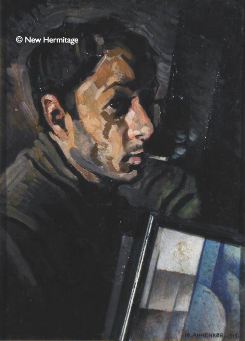  Анненков Ю. (1889-1974) Автопортрет, 1919 Холст, масло, 60 х 44,5