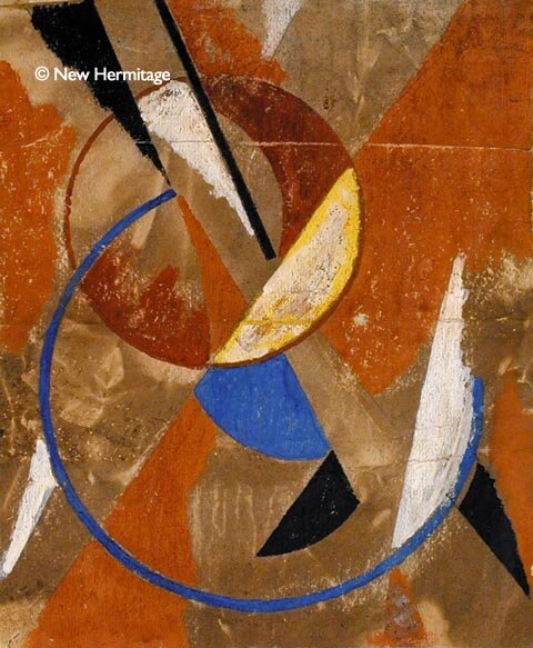  L.Popova (1889-1924) Space-and-Force Construction, supposedly 1921 Gouache, pencil, lacquer on paper, 30,8 x 25,5 cm