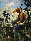  K. I. Gorbatov 1876-1945 An italian gardener, 1926. Oil on canvas, 121 x 91 cm