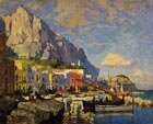  K. I. Gorbatov 1876-1945 A marina. Capri, The 2nd half of the 1920s. Oil on canvas and cardboard, 40 x 50 cm