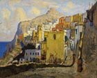  K. I. Gorbatov 1876-1945 An old town. Capri, 1925. Oil on canvas and cardboard, 40 x 50 cm