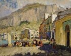  K. I. Gorbatov 1876-1945 Capri. In a harbour, The 2nd half of the 1920s. Oil on plywood, 40 x 50 cm