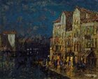  K. I. Gorbatov 1876-1945 Venetian night, The early 1930s. Oil on canvas and cardboard, 40 x 50 cm
