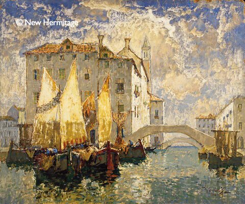  K. I. Gorbatov 1876-1945 Venice, 1942. Oil on cardboard, 54 x 65 cm