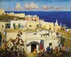  K. I. Gorbatov 1876-1945 Blue sea. Capri, 1925. Oil on canvas and cardboard, 40 x 50 cm