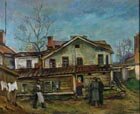  Berutsky M. 1892-1959 Slavuta. Old Houses, 1930 Oil on canvas, 80 x 65 cm