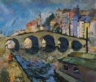  Kravchenko A. 1889-1940 Paris. A New Bridge, 1926 Oil on canvas, 62,5 x 75,6 cm