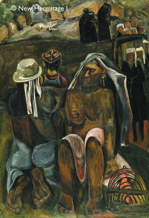 Shakhimardan oil on canvas, 160 x 111, 1967