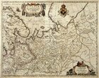 The map of Russia (Muscovy). Northern and eastern part. Holland, Amsterdam. 17th century. Copperplate engraving, watercolor. Rag paper; Off-print: 50 x 58 cm. Sheet: 42 x 54 cm. Compiler: Massa Isaak Engraver: Jansson Johann