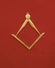 COMPASSES AND SQUARE (IN MASONIC COMBINATION) – INSIGNIA OF THE PRESIDENT OF THE LODGE (“OF THE GRAND MASTER” / “ THE MASTER OF THE CHAIR”) (OF ST. JOHN’S LODGES)