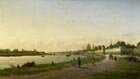  P.Vereshchagin 1834(6)-1886 The View of Pskov, 1875-1876 Oil on canvas, 41 x 74