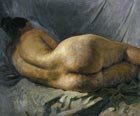  G. Gorelov 1880-1966 The Nude Lying. Study, 1934 Oil on canvas, 78 x 97,6 cm