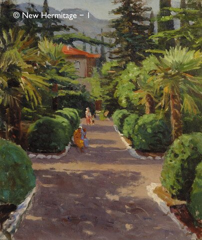 Ryazhsky G.G. Hosta. The Alley. 1948--49 Canvas, oil, 71 x 59.5