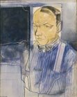  Yu. Annenkov 1889-1974 Self-portrait, 1923 Paper, mixed technuque, 63 x 50 cm