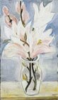  N. Goncharova 1881-1962 The Bouquet of Lilies, 1920 Oil on canvas, 41 x 24 cm