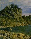  V.Polenov 1875-1947 The Rocks on the Lake Coast, 1882 Oil on canvas, 73,5 x 58 cm